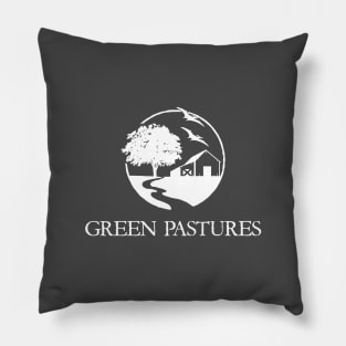 Green Pastures - Americana Meets Dinosaurs (light) Pillow