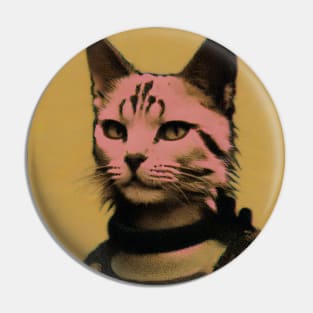 Grunge cat Pin