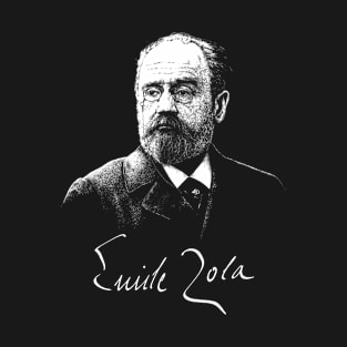 Émile Zola, French writer, literature, Portrait T-Shirt