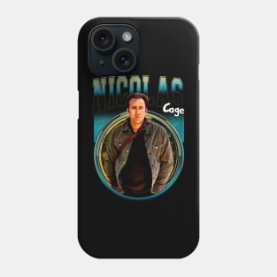 Cage Chronicles Visual Journey Through Nicolas's Iconic Roles Phone Case