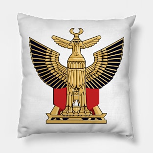 background, Eagle flag of Egypt, Cultural Fusion & Symbolic Power Pillow