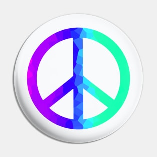 Psychedelic Retro Peace Sign Pin