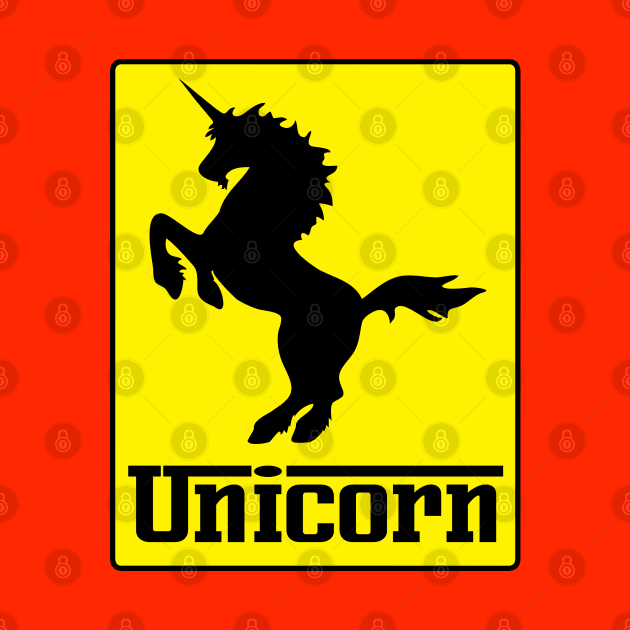 Prancing Unicorn Logo by Liberty Art