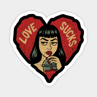 Love Sucks Anti-Valentine Attitude Sarcasm Magnet