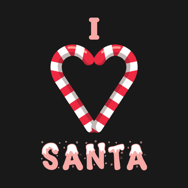 I Love Santa Candy Canes by GDLife