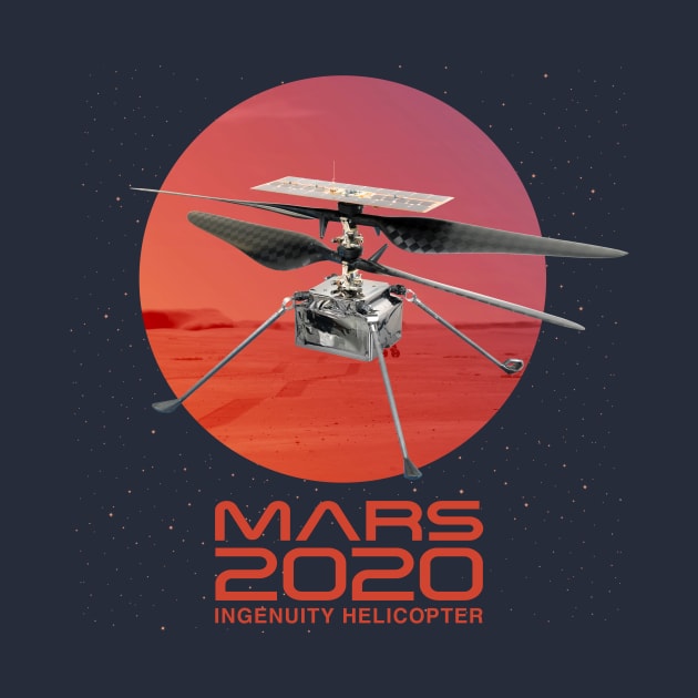 Mars Helicopter Ingenuity by Bear Tees