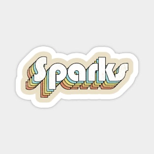 Sparks - Retro Letters Typography Style Magnet