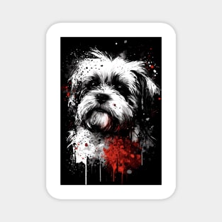 Maltese Dog Portrait Magnet