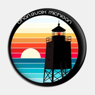 Charlevoix Sunset Pin