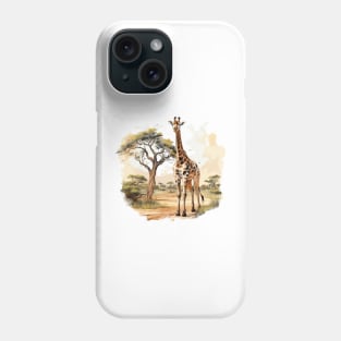 Watercolor Giraffe Phone Case