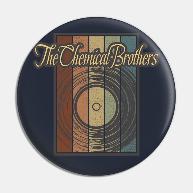 The Chemical Brothers Vynil Silhouette Pin by North Tight Rope