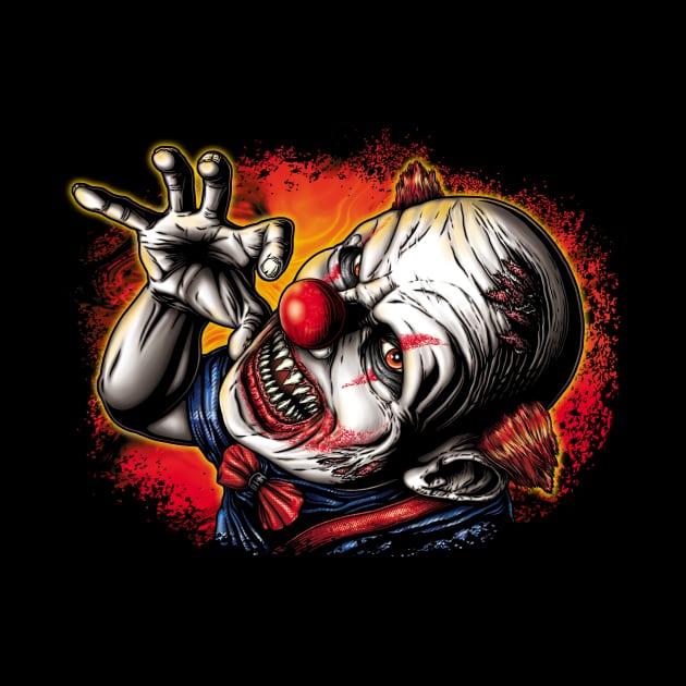 Scary Crazed Clown by Fine Design Creative