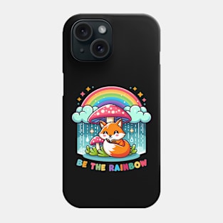 Mystic Rainbow Fox Shelter Phone Case