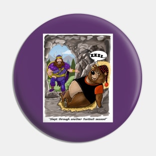 Minnesota Vikings Fans - Kings of the North vs Hi-bear-nation Pin