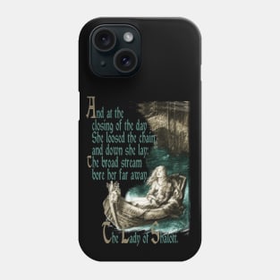 At The Closing Of The Day - The Lady Of Shalott Phone Case