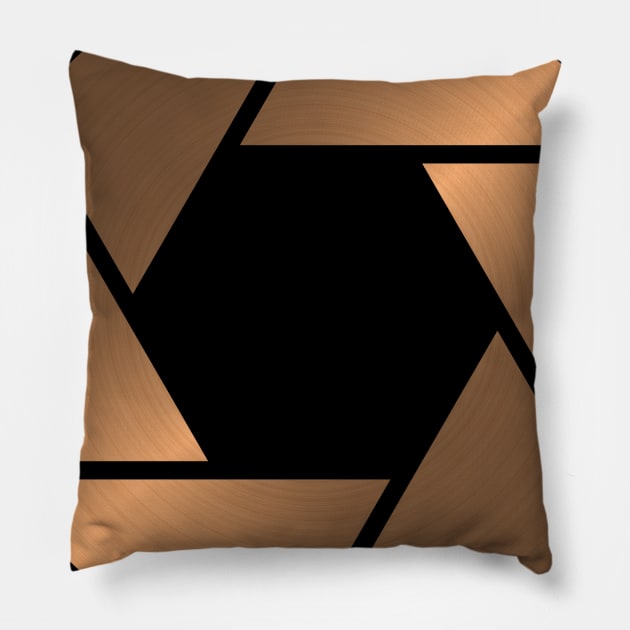 Camera Aperture Pillow by Barnabas