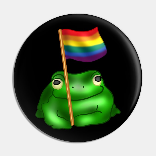 Rainbow LGBTQ Frog Pin by YouAreValid