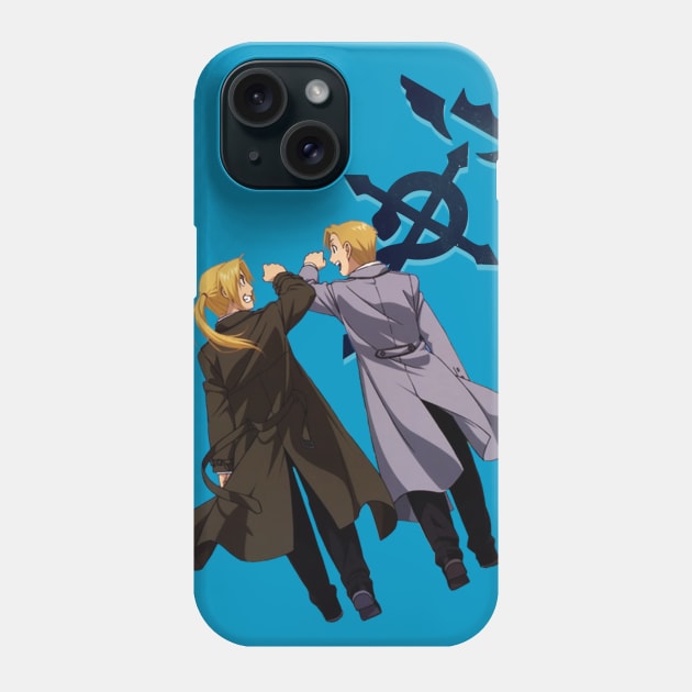 Edward and Aplhonse Elric FullMetal Alchemist Phone Case by SirTeealot