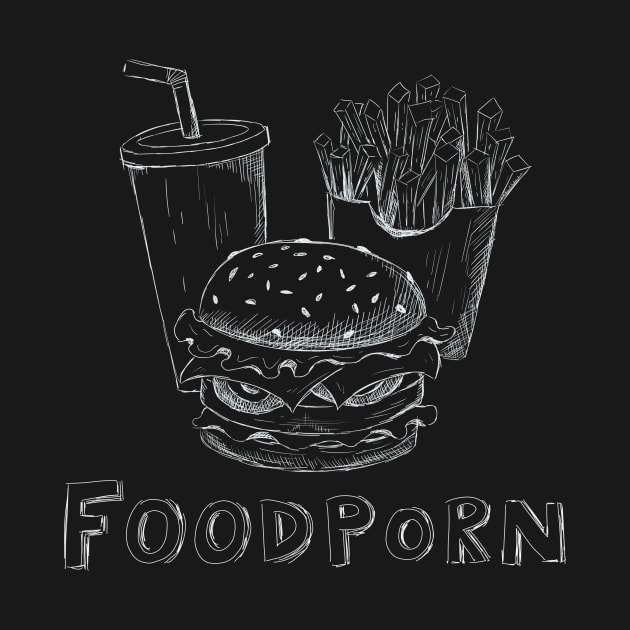 Foodporn Burger Menu by superdupertees