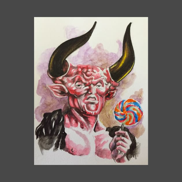 satan enjoys a lollipop devil hail candy legend tim curry by charlesstat3