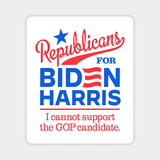 Republicans For Biden, I can't support the GOP candidate Magnet by MotiviTees