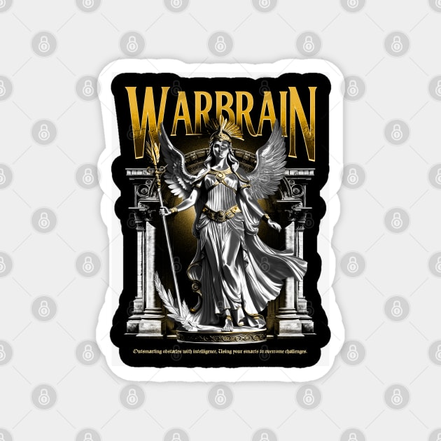 Athena Warbrain Magnet by Snoobdesignbkk