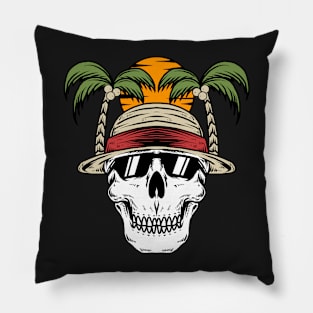 Skull vacation Pillow