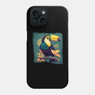 colorful toucan Phone Case