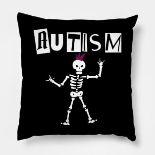 Autism Skeleton Meme Pillow