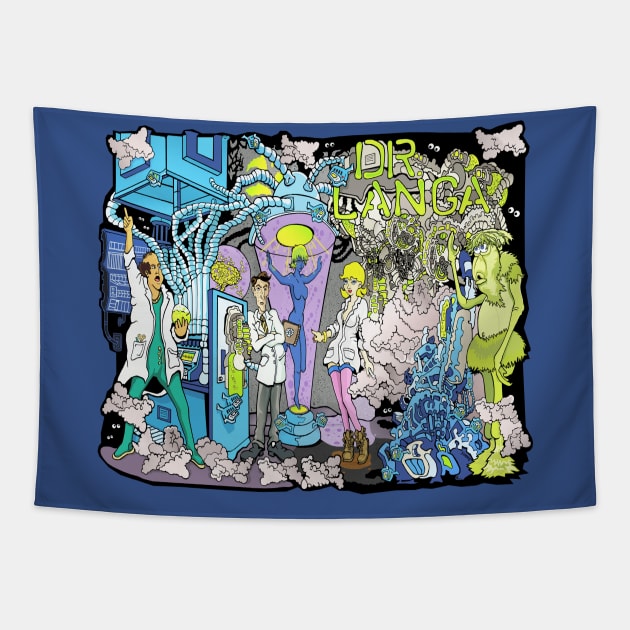 Dr. Langa Character Line Up Tapestry by SvanO Design