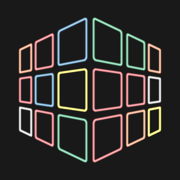 Neon Cube by GloopTrekker