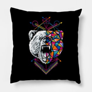 Geometric Bear Pillow