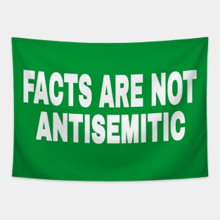 FACTS ARE NOT ANTISEMITIC - White - 2-Tier- Back Tapestry