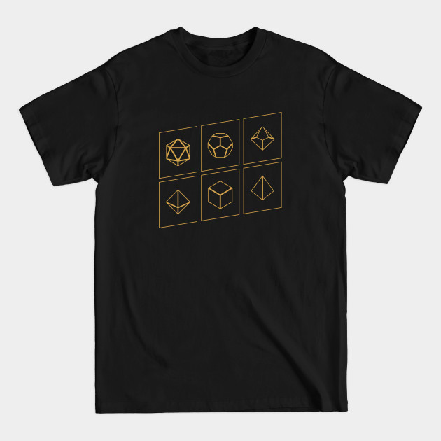 Disover Polyhedral D20 Dice Set Tabletop RPG Gaming - Dungeons And Dragons - T-Shirt