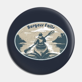 Retro Burgess Falls Kayaking Pin