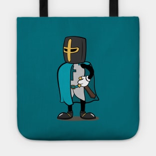 Teutonic Knight Cartoon (Player 5 colors, teal) Tote