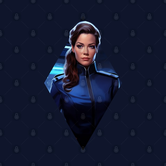 Interstellar Officer's Portrait - Sci-Fi by Fenay-Designs