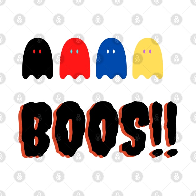 boos! colorful little ghosts by Serotonin