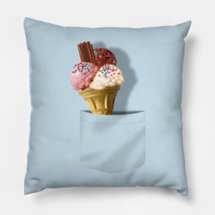 Pocket ice cream Pillow