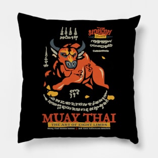 Muay Thai Sak Yant Buffalo Pillow