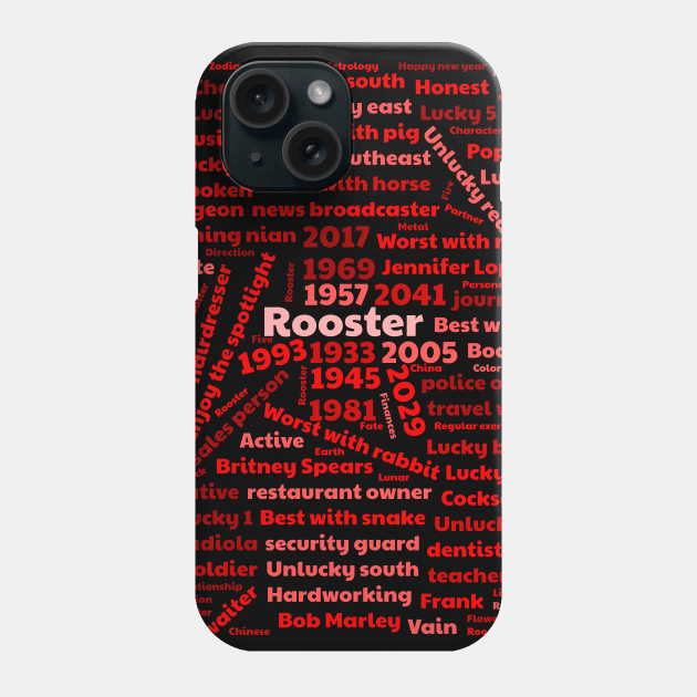 Year of the rooster Phone Case by All About Nerds