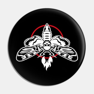 Death Head Moth Restored Pin