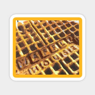 Waffle House Waffle Closeup Magnet