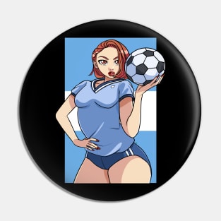 Argentina Futbol Fan Soccer Argentinian Proud Argentine Pin