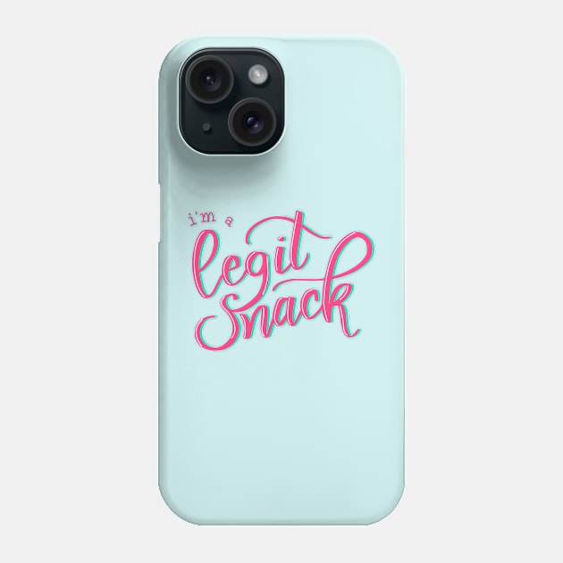 Legit snack Phone Case by Cat Bone Design