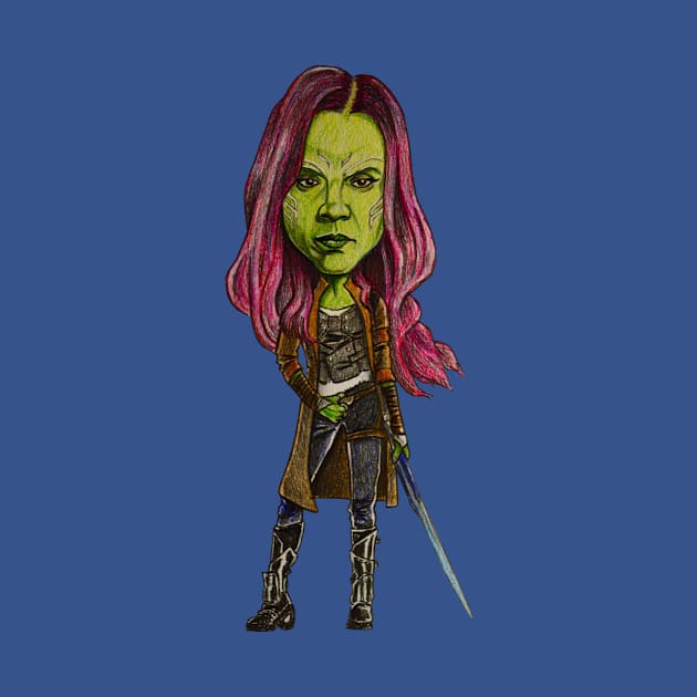 Gamora Caricature by tabslabred