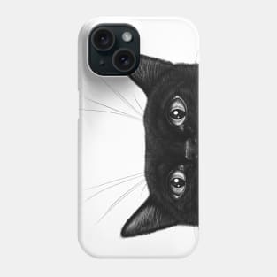 Black cat 02 Phone Case