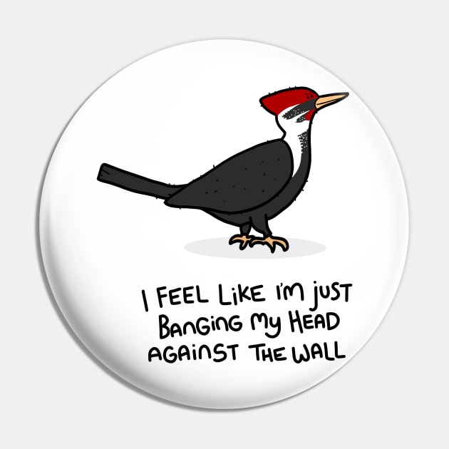 Grumpy Woodpecker Pin by grumpyanimals