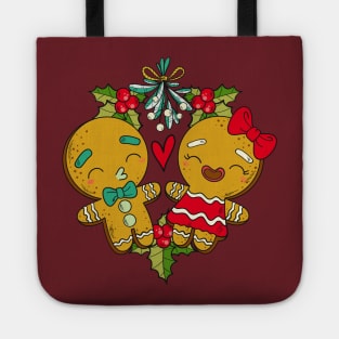 Mistletoe Gingerbread Christmas Reef Tote