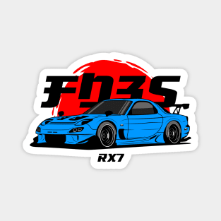 Blue RX 7 JDM Magnet